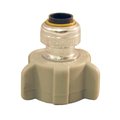 Tectite By Apollo 1/4 in. (3/8 in. O.D.) Chrome Plated Brass Push-To-Connect x 1/2 in. Faucet Connector FSBFAU1412